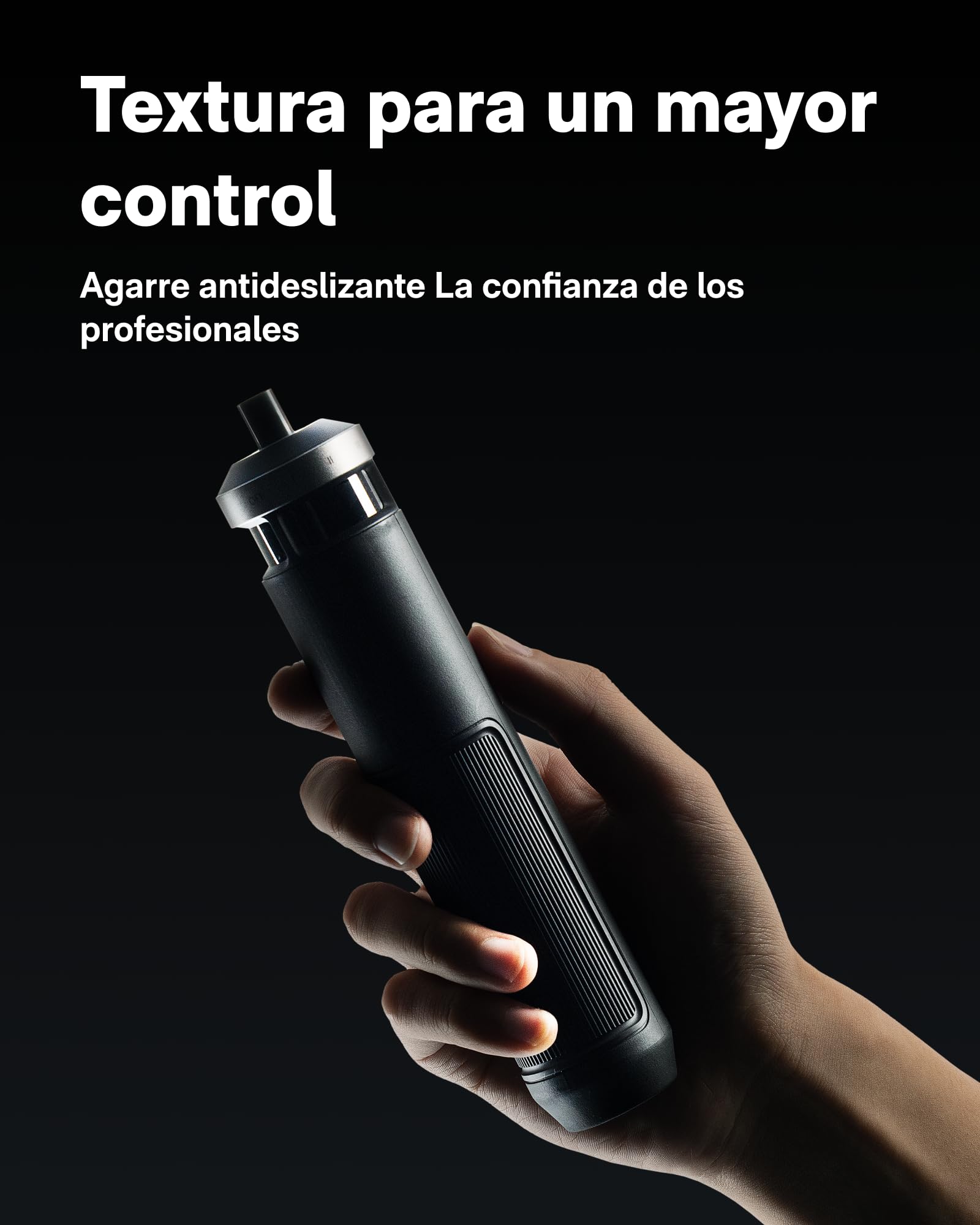 HOTO PixelDrive Destornillador Eléctrico de 3.6V, pantalla inteligente, 6 ajustes de par (0,5-6 N·m), 30 puntas hexagonales 1/4″, luz LED, para electrónica y reparaciones domésticas