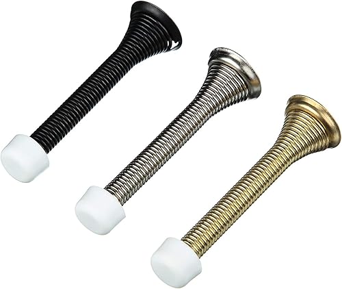 Miniatura 3 de Puntas de goma para parachoques de puerta, tapas blancas para tope de puerta, parachoques para protección de pared y piso, tamaño universal (50