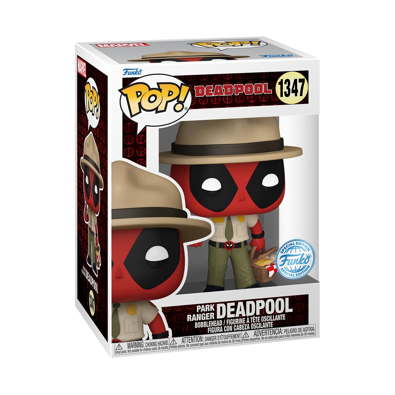Pop! Deadpool 1347- Park Ranger Deadpool Exclusive, Red, normal - Image 2