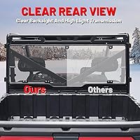 Vista 5 de StarknightMT Ranger XP 1000 Parabrisas Trasero, Ranger 1000 con Tinte Ahumado Ventana Trasera Parabrisas Trasero Compatible con Polaris Ranger XP