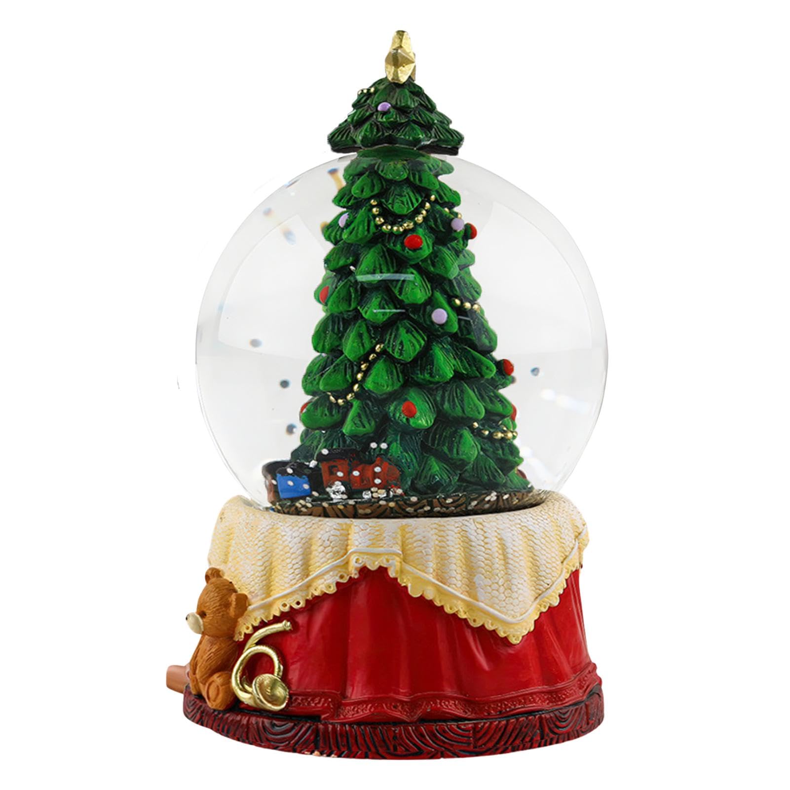 Amazon.co.jp: クリスマススノードーム - クリスマスツリー 雪 水