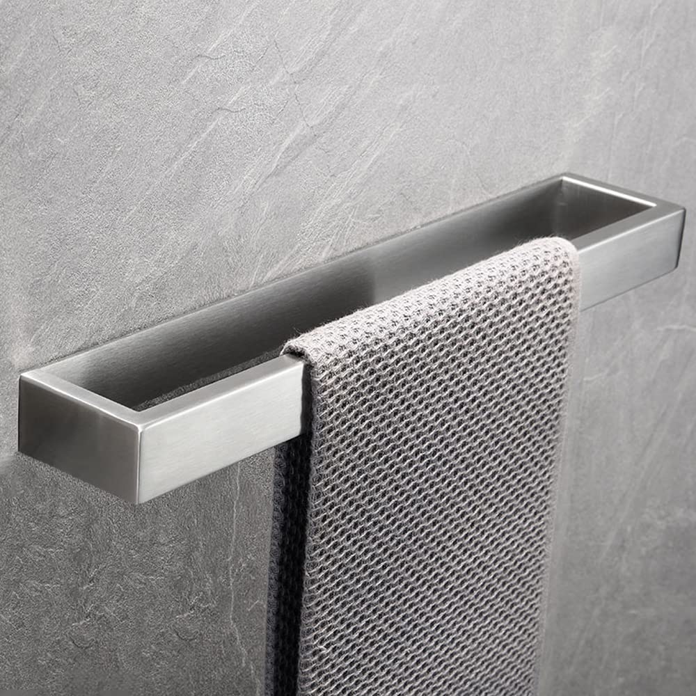 Biutimarden Brush 30Cm Bathroom Towel Holder Without Drilling, Self Adhesive Towel Rail Stainless Steel For Bathroom Towel Rack, Towel Bar For Bath Finish…