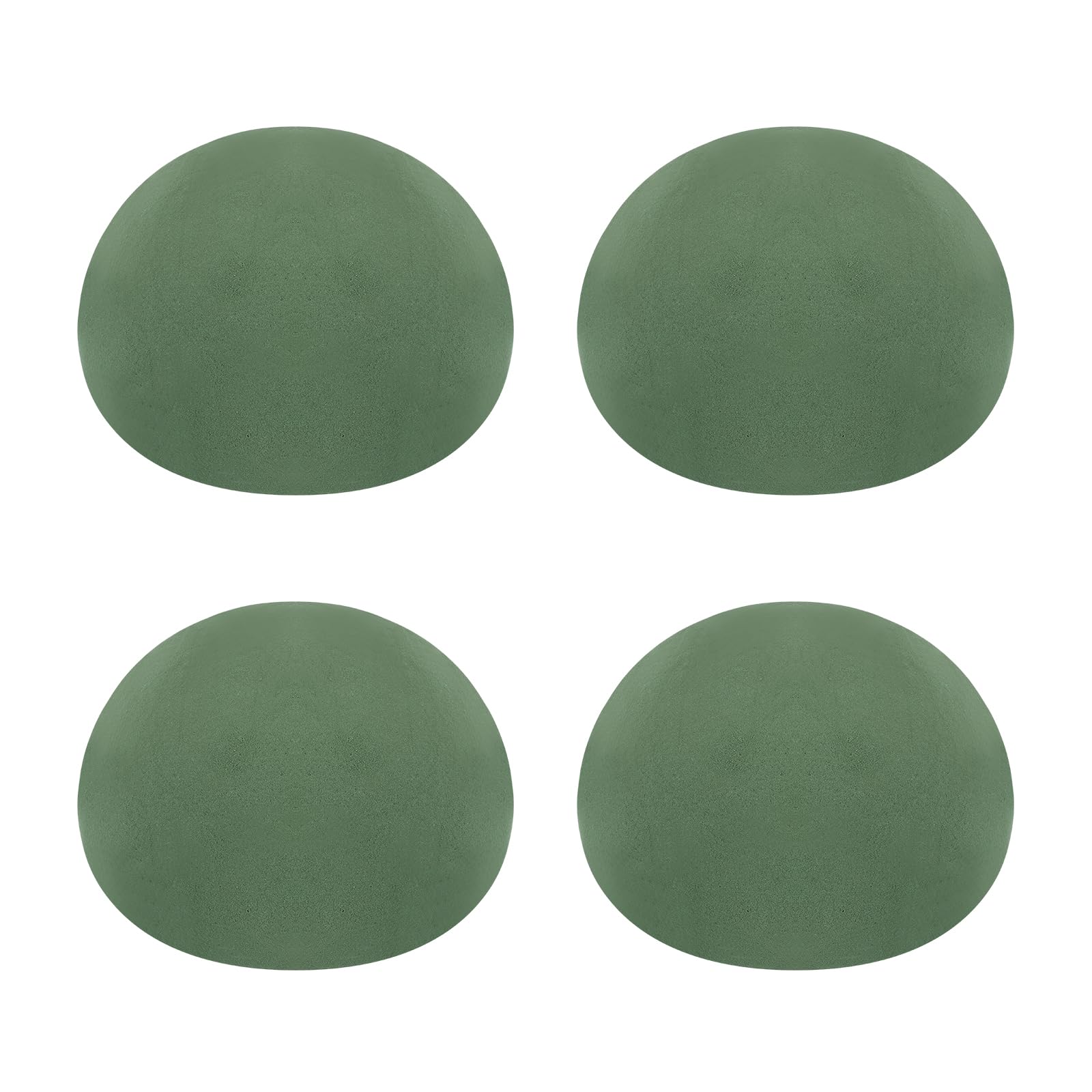 PATIKIL Green Floral Foam, 4Pack 5.5" Dia Half Round Ball, Craft Foam for Artificial DIY Plant Bouquet Arrangement
