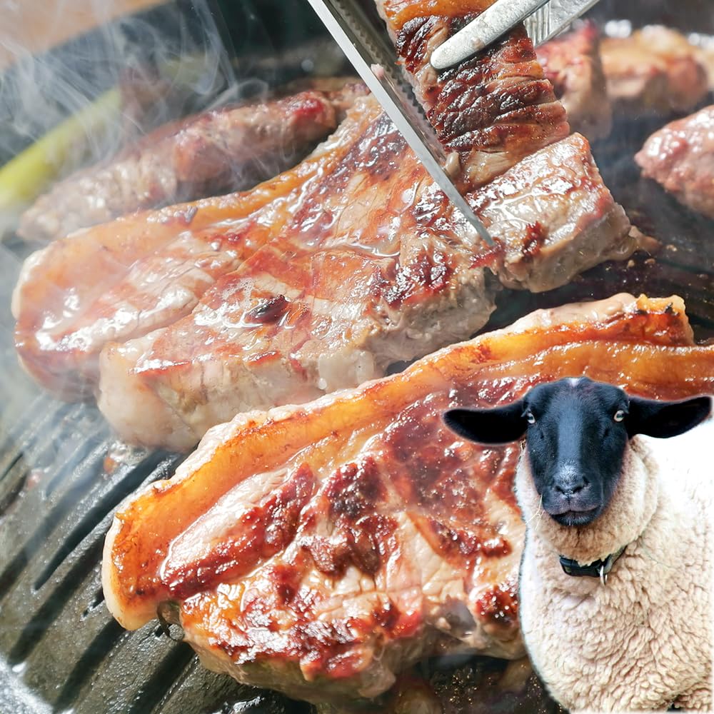 Amazon.co.jp: 千歳ラム工房 北海道産 サフォークラム ステーキ 500g