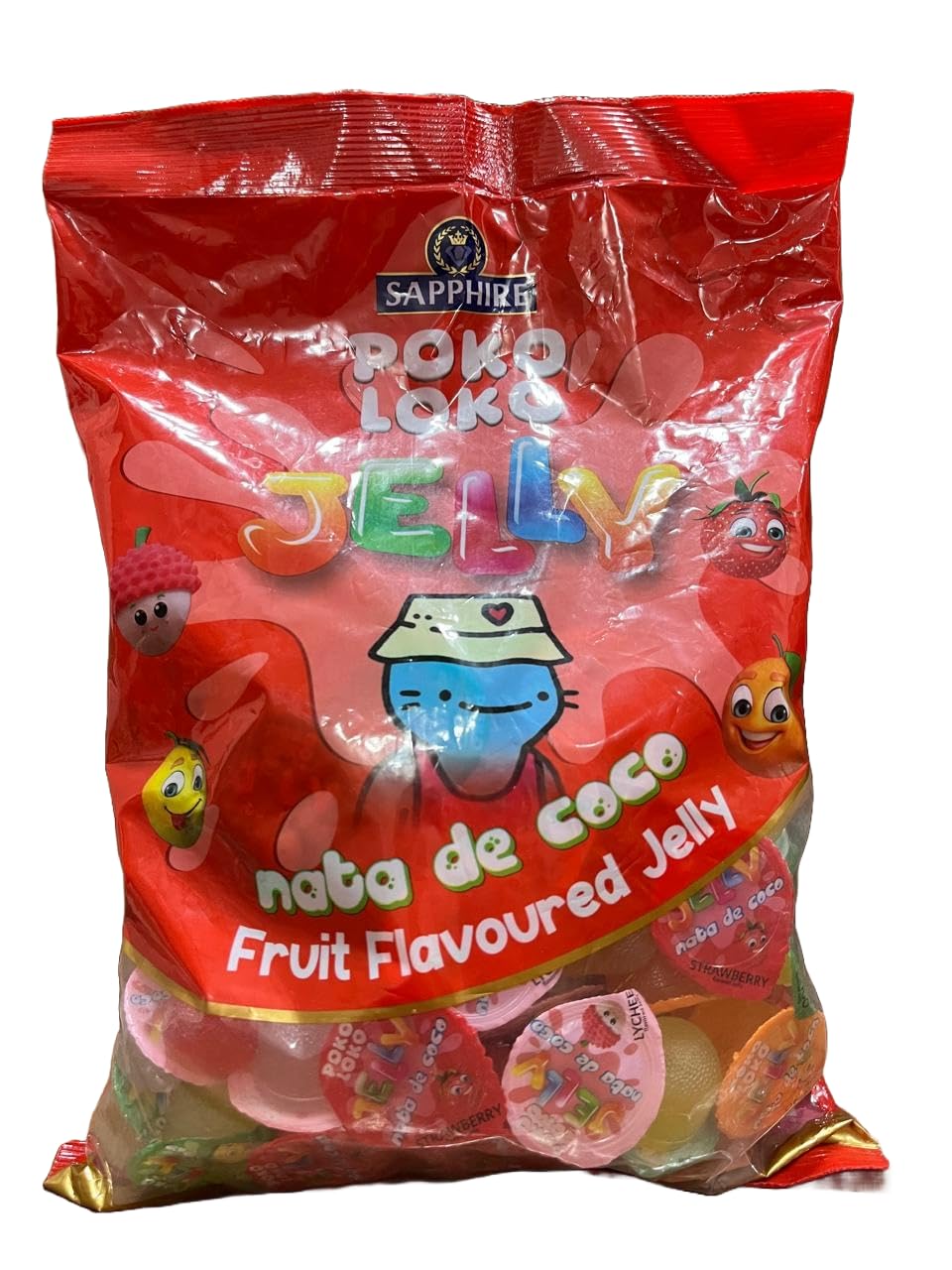 Sapphire Poko Loko Fruit Flavoured Jelly with Nata de Coco 1.5kg