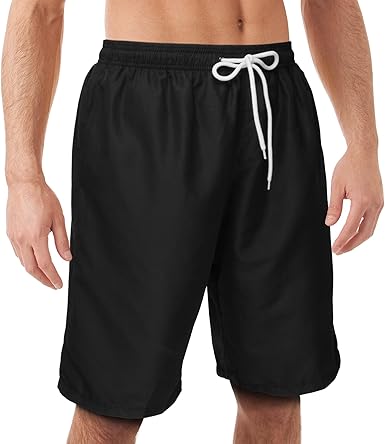 Scotamalone Mens Swim Trunks Swimming Shorts Swimwear Bathing Suits Quick Dry 11 Inch with Mesh Lining