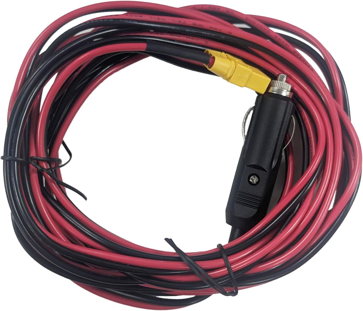 SolarPlay 14AWG Cigarette Lighter to XT90 Connector Cable- 16.4ft/5m XT90 Connector Cable for Portable Power Station SolarPlay G2500 / Q2501 / Q2402M / G3600