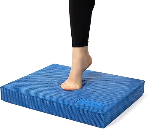 Miniatura 8 de StrongTek Almohadilla de equilibrio de espuma extra ancha para terapia física, 19 x 15.8 x 2.4 pulgadas, almohadilla de espuma TPE de alta densidad