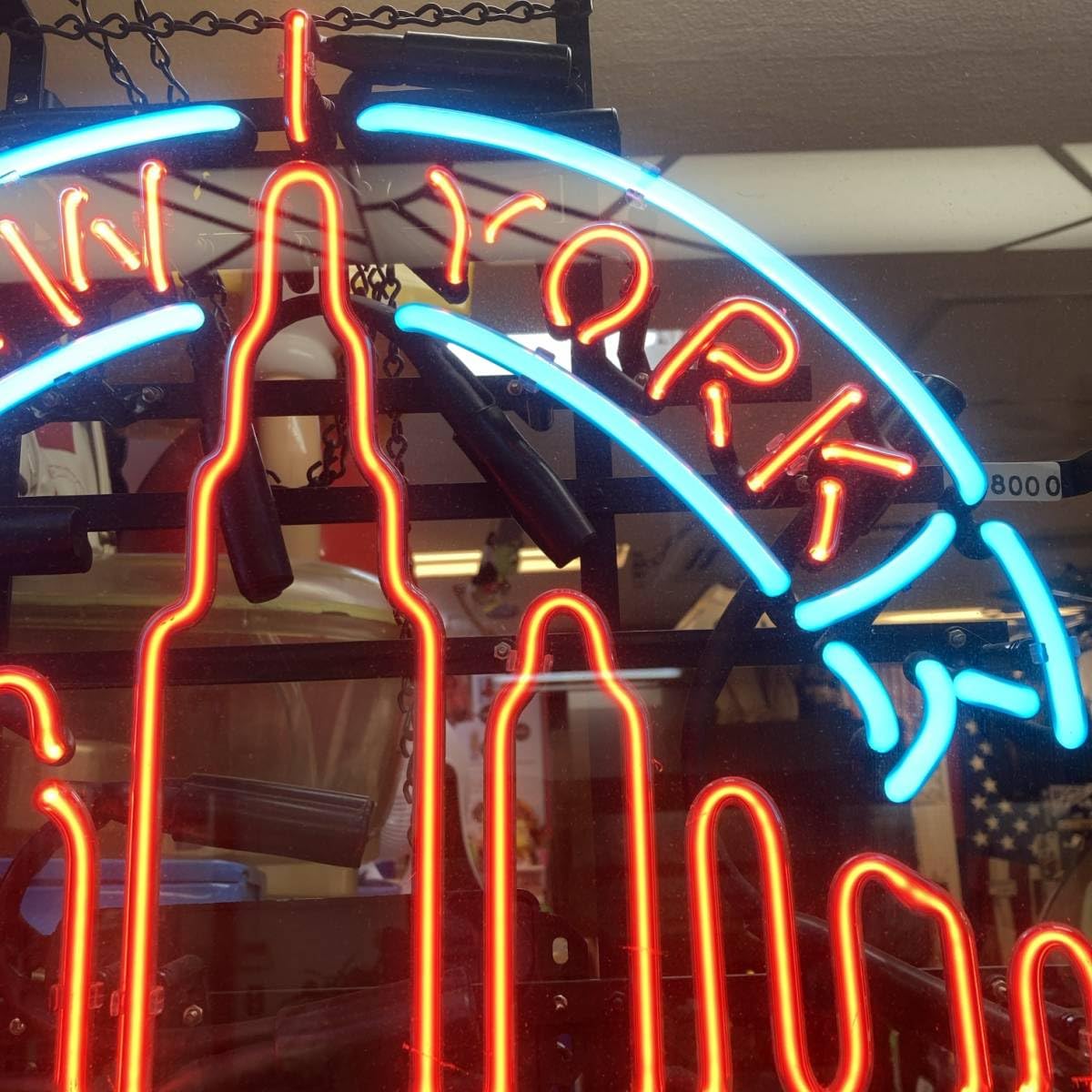 最終値下げネオン管ライト LOTTERY NEWYORK 最終値下げネオン管ライト