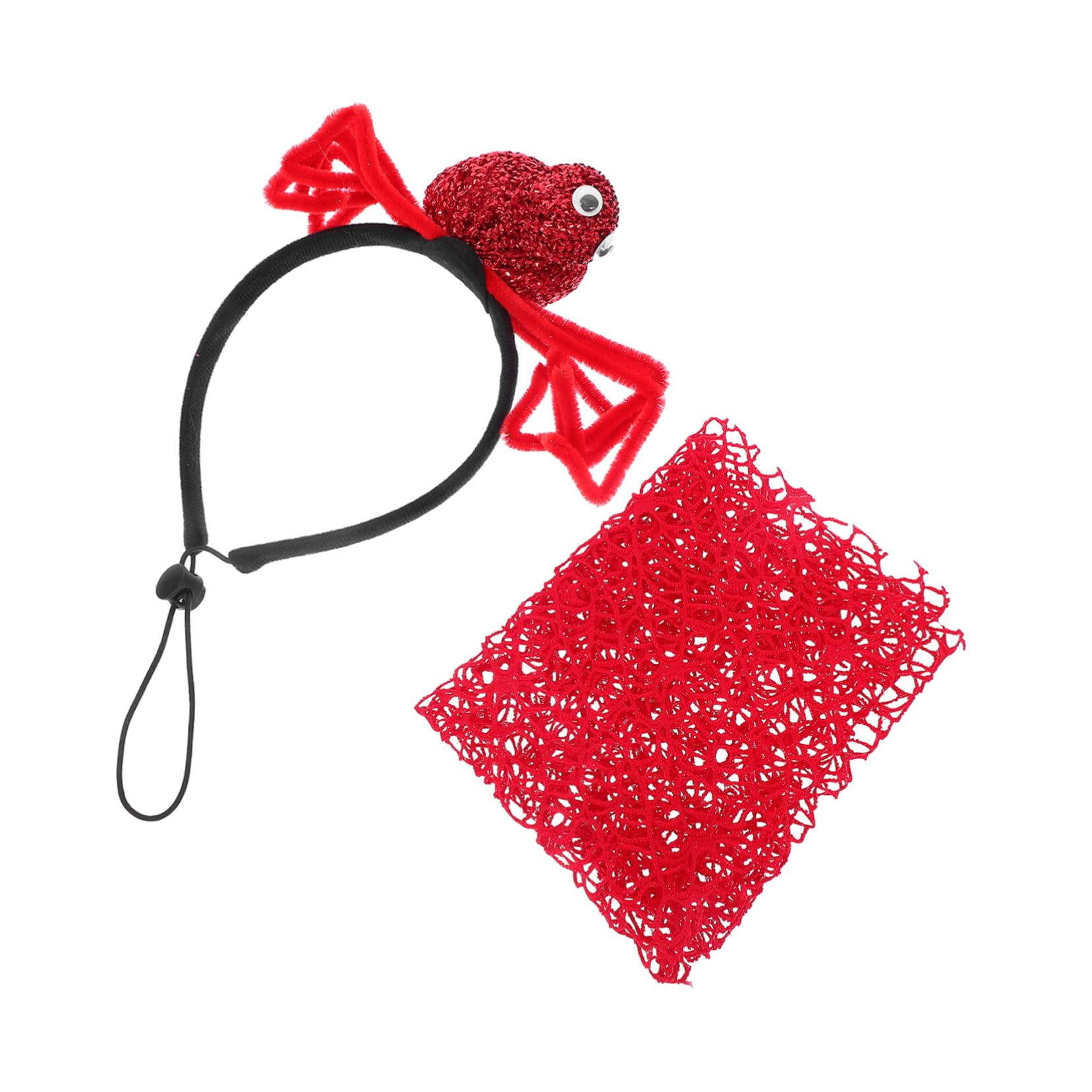 Toyvian 2pcs Bandana d'halloween pour Chien en Polyester Rouge Motifs Araignée et Spectre, Accessoires Confortables et Festifs pour Événement Trick-Or-Treating