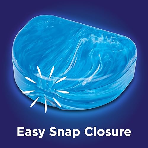 Miniatura 3 de Practicon Estuches de retención de mármol, funda de alineador de ortodoncia, soporte para protector bucal (paquete de 3) océano