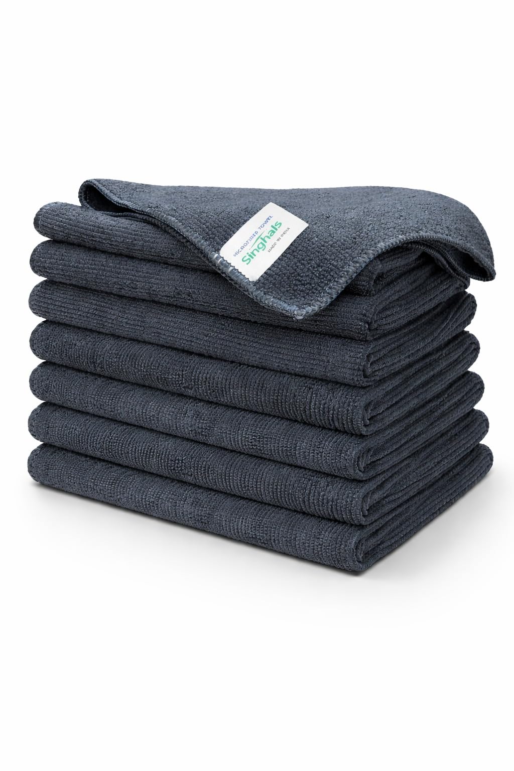 Microfiber Cleaning Cloths, 6 pcs 40x40cms 280GSM GREYColor Highly Absorbent, Lint and Streak Free, Multi - Purpose Wash Cloth for Kitchen, Car, Window, Stainless Steel,-image-37