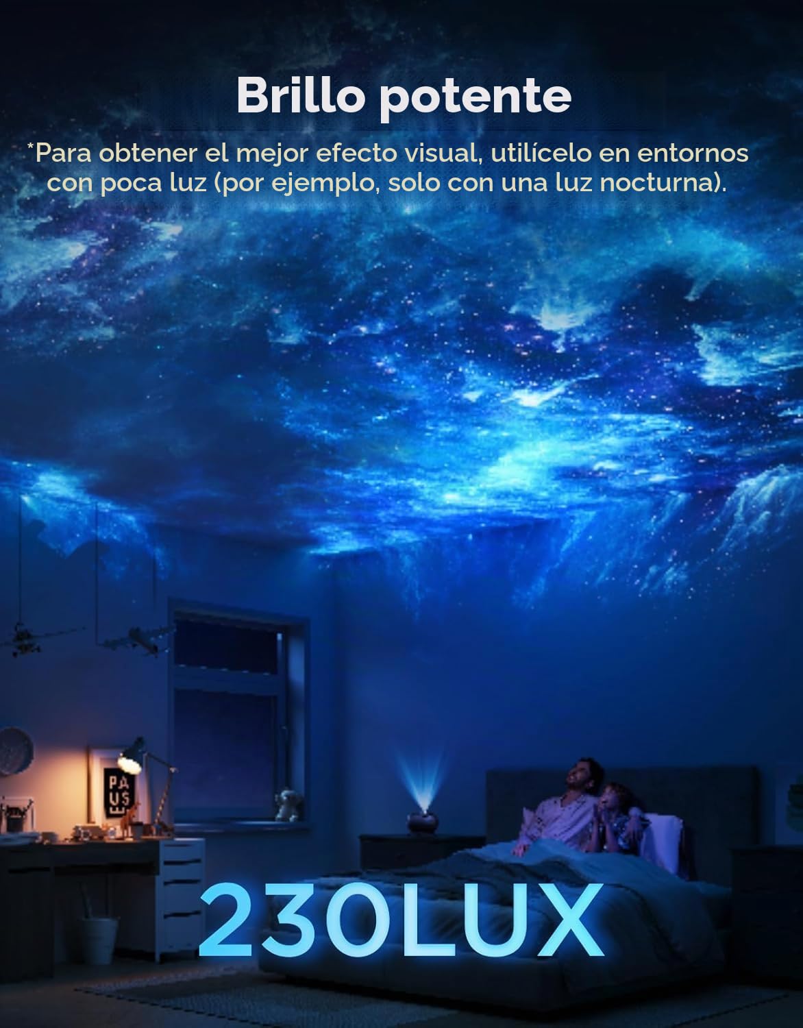 Govee Proyector de luz estrella Galaxia 2 Pro, lente HD de 4 megapíxeles, proyector planetario compatible con Matter, proyector de luz nocturna con más de 20 escenas predefinidas