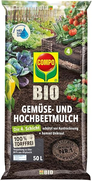COMPO BIO Gemüse- und Hochbeetmulch torffrei 50L