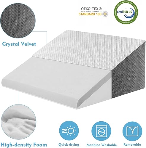 Miniatura 2 de Almohada de cuña para apnea del sueño, almohada de cuña de cama para cabecero, almohada triangular de cabecera para reflujo ácido, después de