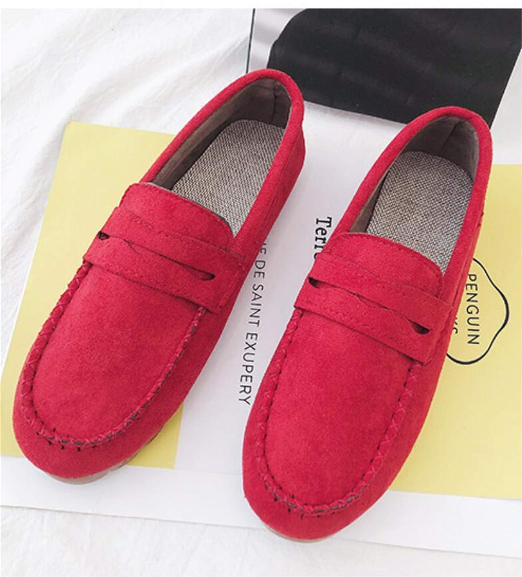 Loafer Damen Weich & Bequem - Leichte Flachschuhe Aus Canvas Für Arbeit, Freizeit & Spaziergänge