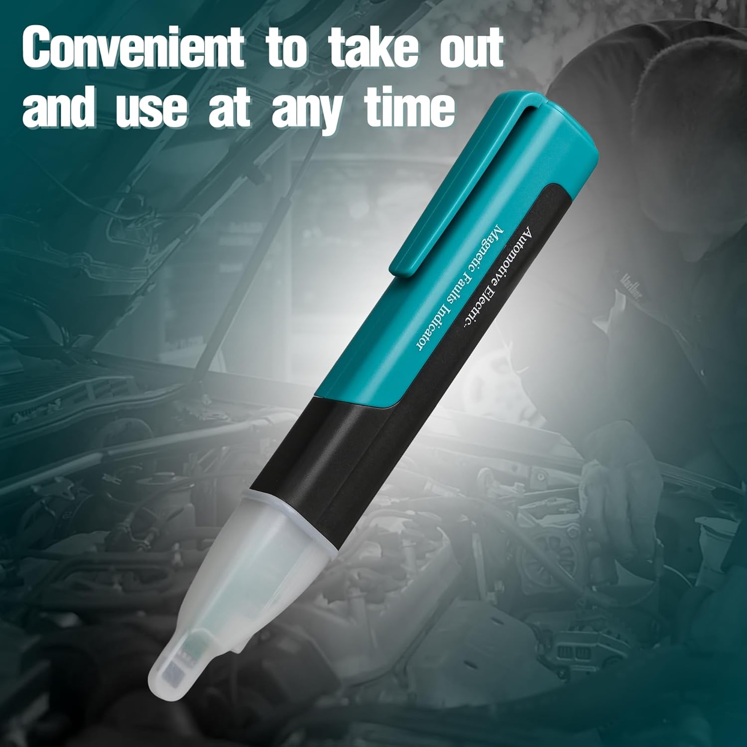 Car Spark Tester, Automotive Electronic Faults Detector, Auto Ignition Coil Tester Tool MST-101 with LED Light Indicator Buzz