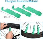 Kit de réparation de vélo CHUMXINY, outil 16-en-1, pompe à vélo mini 120Psi, kit de patch pour pneus de vélo, alliage d'aluminium bleu, pour VTT et vélos de route