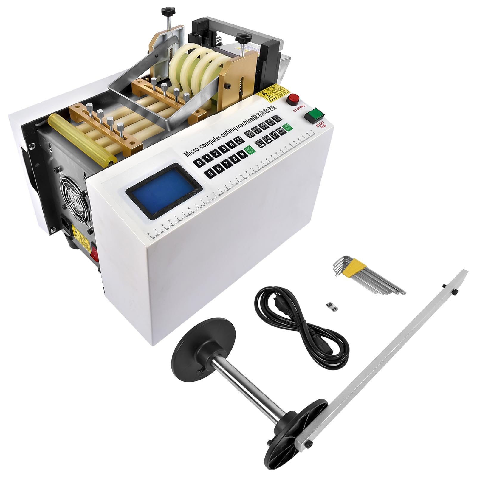 Flynsu YS-100 Auto Heat-shrink Tube Cutter 110V Cable Pipe Cutting Machine, Cutting Width 0-100mm