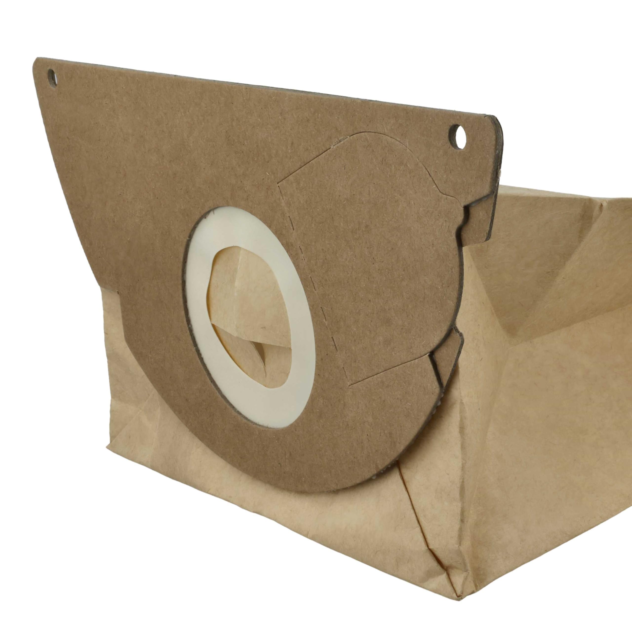 vhbw 10x sacs compatible avec Kärcher 2101 | 2101 / TE, 2105, 2111, 2301, 4000 Plus / TE, A 2101, A 2111 aspirateur - papier, marron