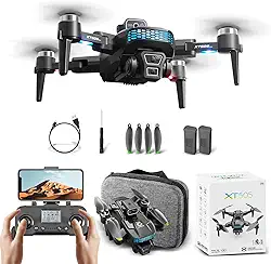 Drone XT505 com GPS, Câmera HD, Wi-Fi, Alcance de 1200m, 2 Baterias de 3,7V/2000mAh, Retorno Automático