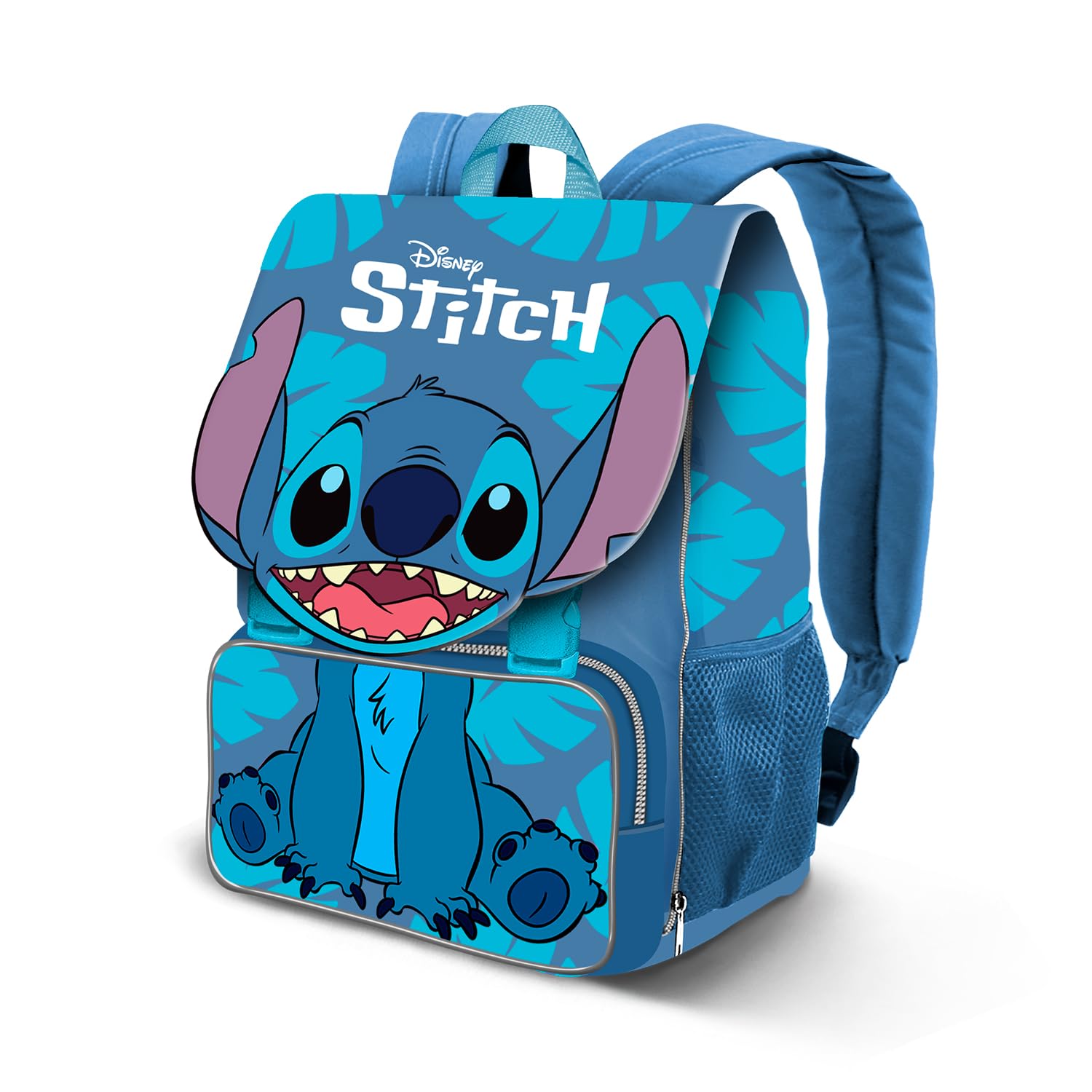 Disney Lilo y Stitch Sit-Mochila Pequeña Expandible EXP, Azul, 26 x 34 cm, Capacidad 15 L