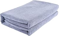Vista 2 de Toalla de baño de microfibra de gran tamaño (sábana de baño), 1 paquete (32 x 71 pulgadas), extra grande, súper absorbente, secado rápido, suave