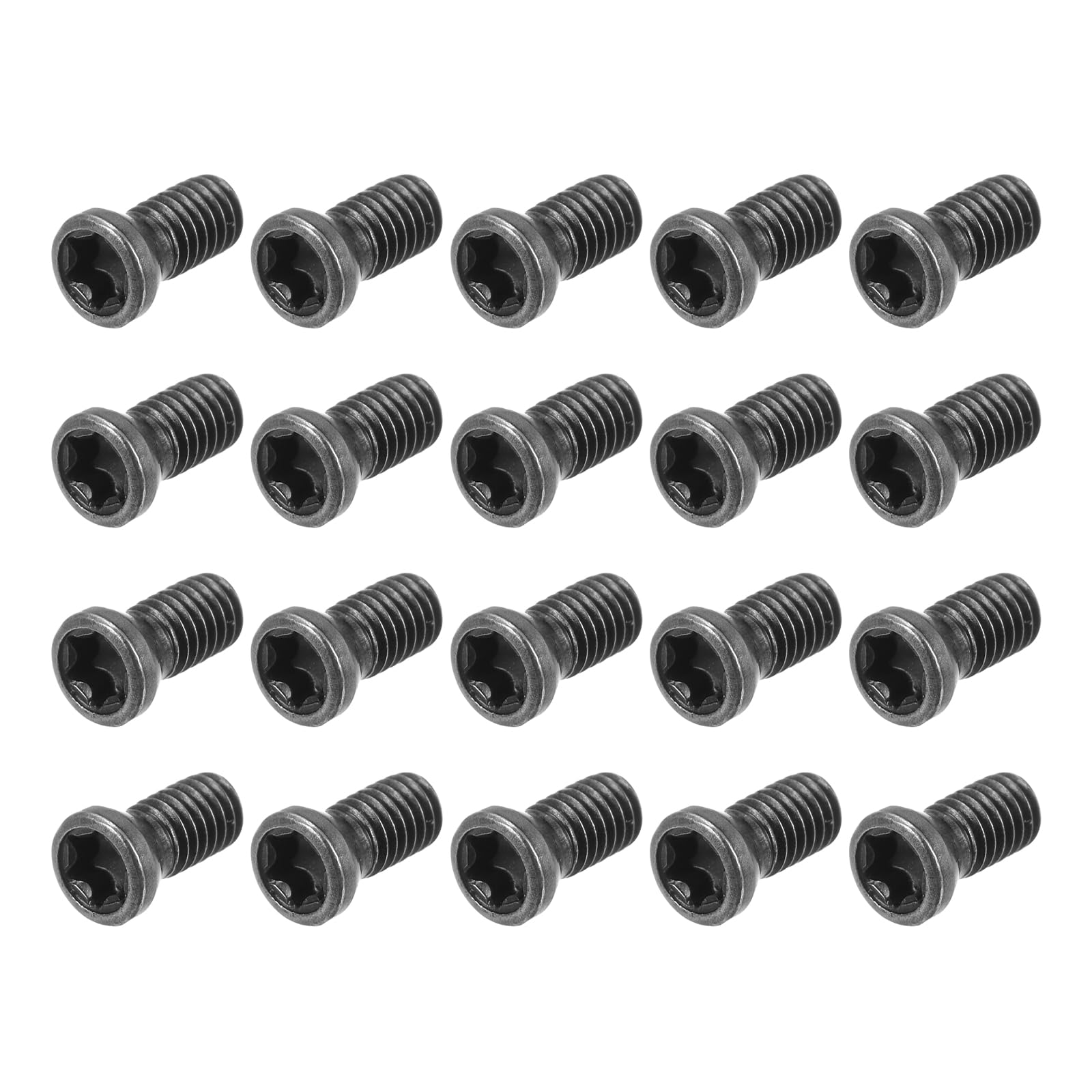 50 Viti Torx M2.5x6mm In Acciaio Lega - Per Inserti In Carburo Su