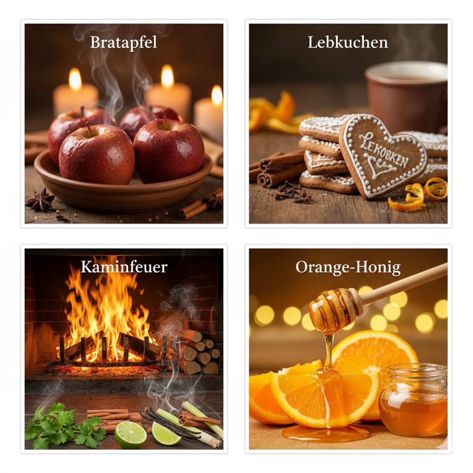 Dufte Momente Saunaaufguss Set – 4 x 250ml | Weihnachtsedition | Profi-Qualität Made in Germany