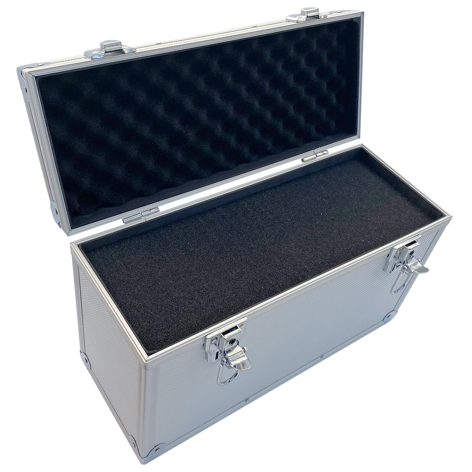 Aluminium Koffer Silber Entnehmbarer Deckel (LxBxH) 400 x155 x 240 mm Transportbox