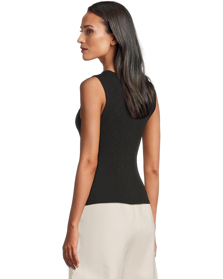 Lilla P Rib Slub Side Pleat Tank - #3 of 5