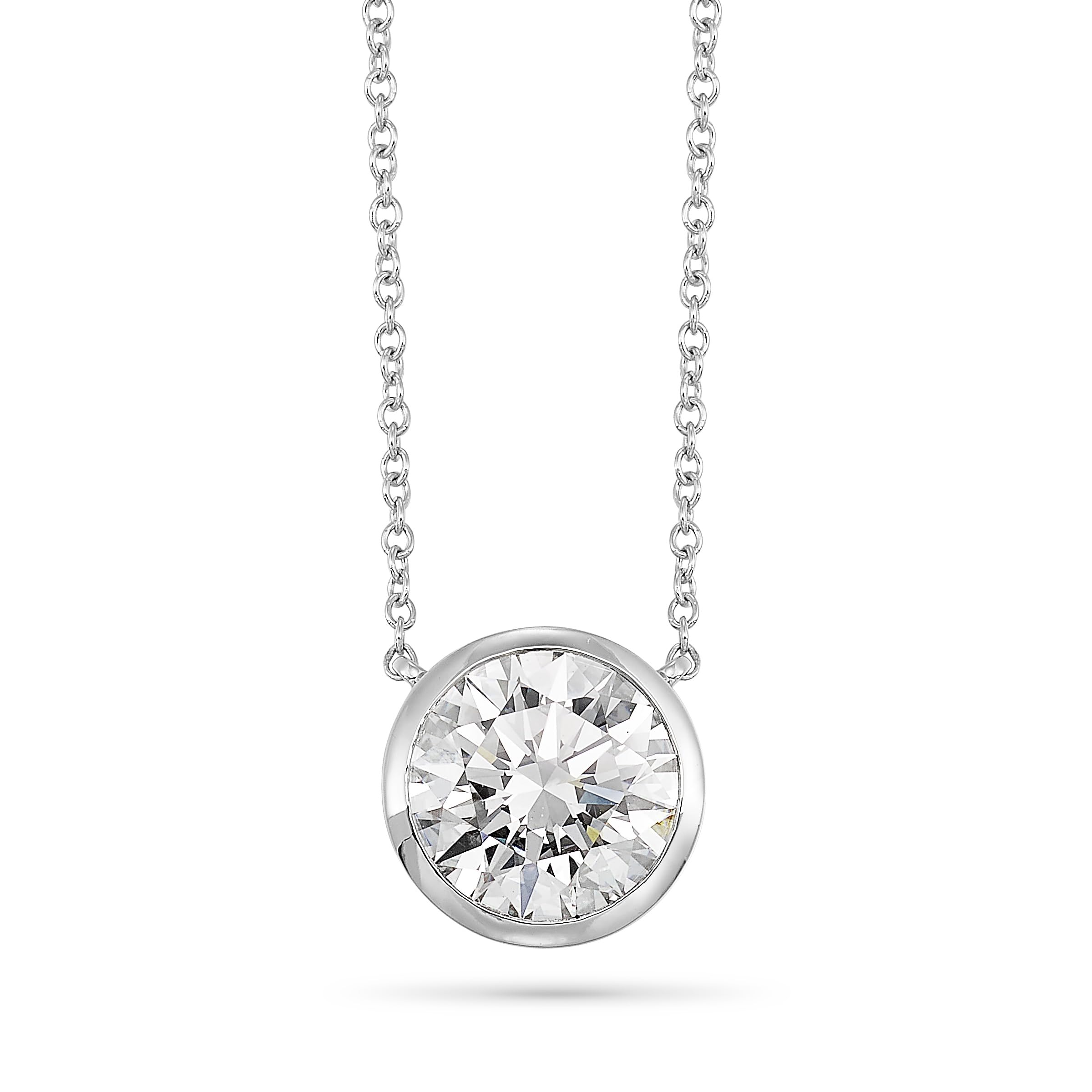Carbon AtelierIGI Certified 1/4 to 3 Carat Lab Grown Diamond Round Solitaire Pendant Necklace for Women I 14k Gold Necklace (G-H, VS1-VS2, cttw) I 16 to 18 Inch adjustable Long Chain