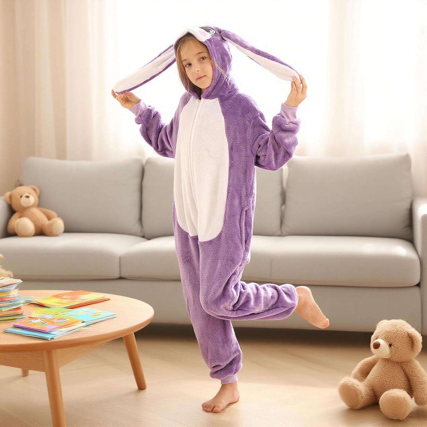 動物 ワンジー コスチューム ウサギ 子供 男の子 女の子 レディース メンズ コスプレ ハロウィン イースター バニー