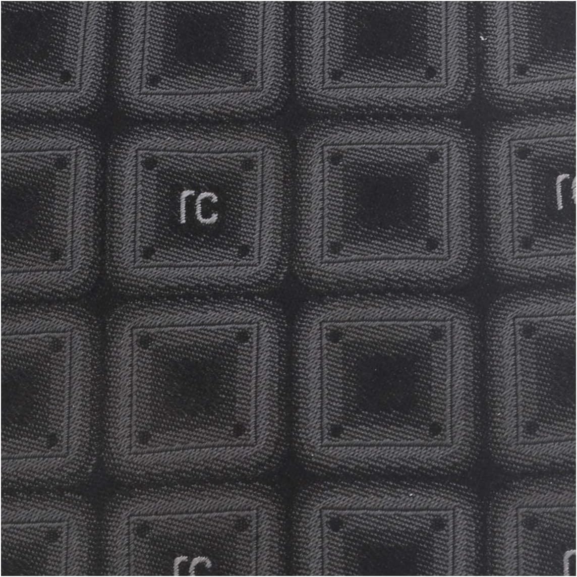ROBERTO CAVALLI ESZ033 05001 Grey Geometric Square Tie for Mens