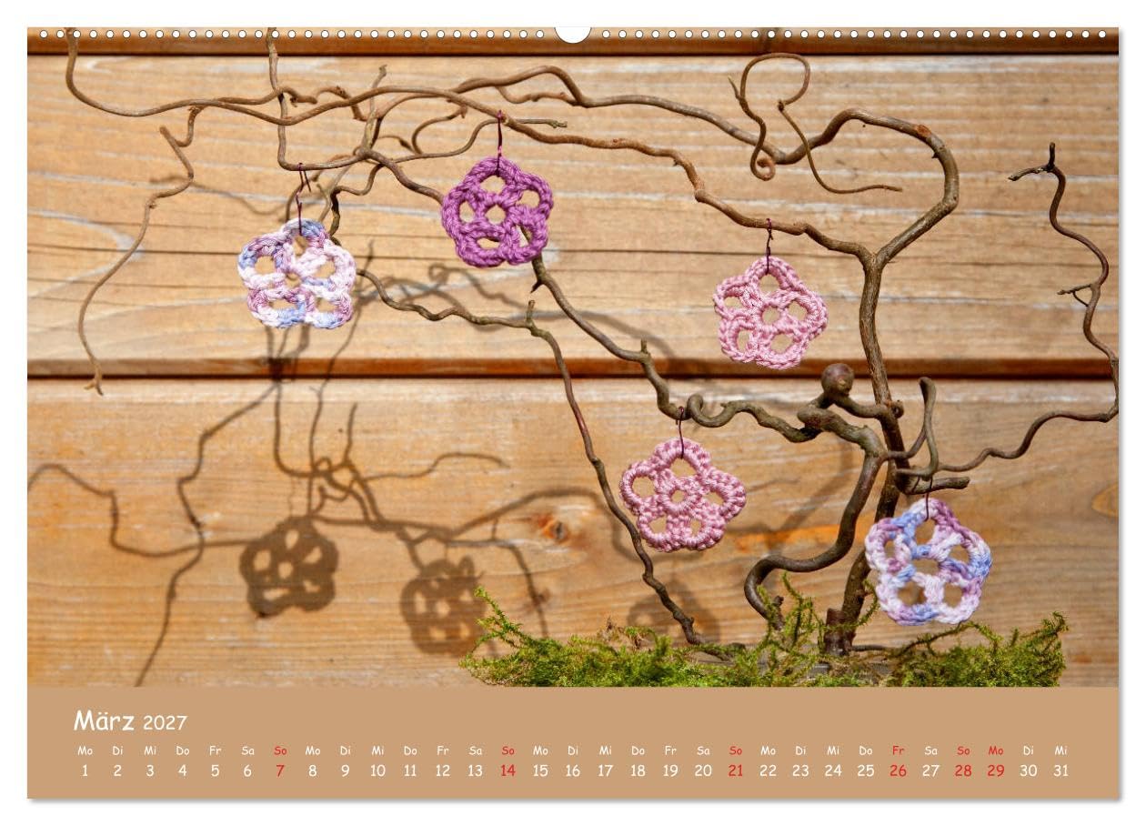 CALVENDO - Aus Liebe zum Häkeln (hochwertiger Premium Wandkalender 2027 DIN A2 quer), Kunstdruck in Hochglanz: Ein Querschnitt durch die Vielfalt des Häkelns.