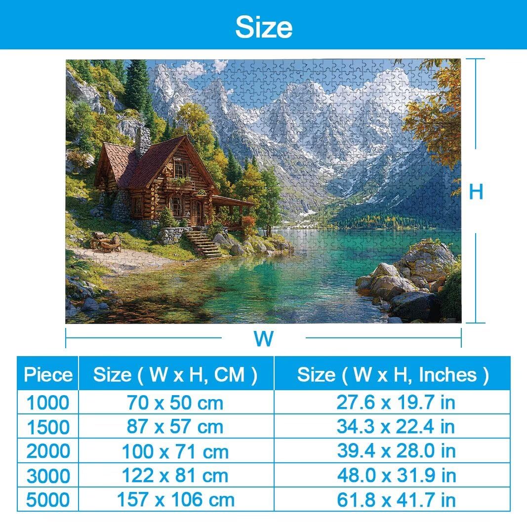Puzzle Paesaggi, Puzzle 1000 Pezzi per Adulti, Regalo Donna/Uomo -2581