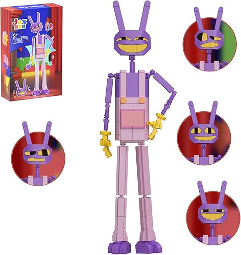 Digital Circus Jax compatible con juegos de construcción Lego, increíbles juguetes de construcción creativos de circo, adornos de modelo de figura