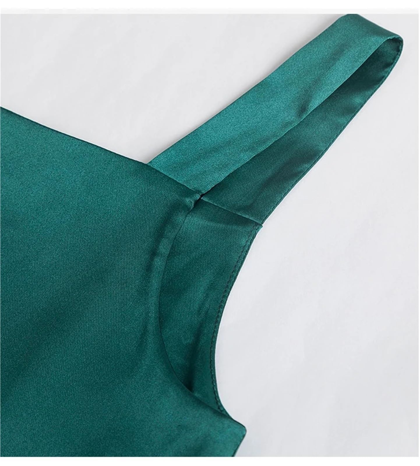 Top de Seda for Mujer, Chaleco Halter, Camisetas básicas sin Mangas for Mujer, Tops de satén for Mujer, Ropa de Verano para Uso Diario, Viajes