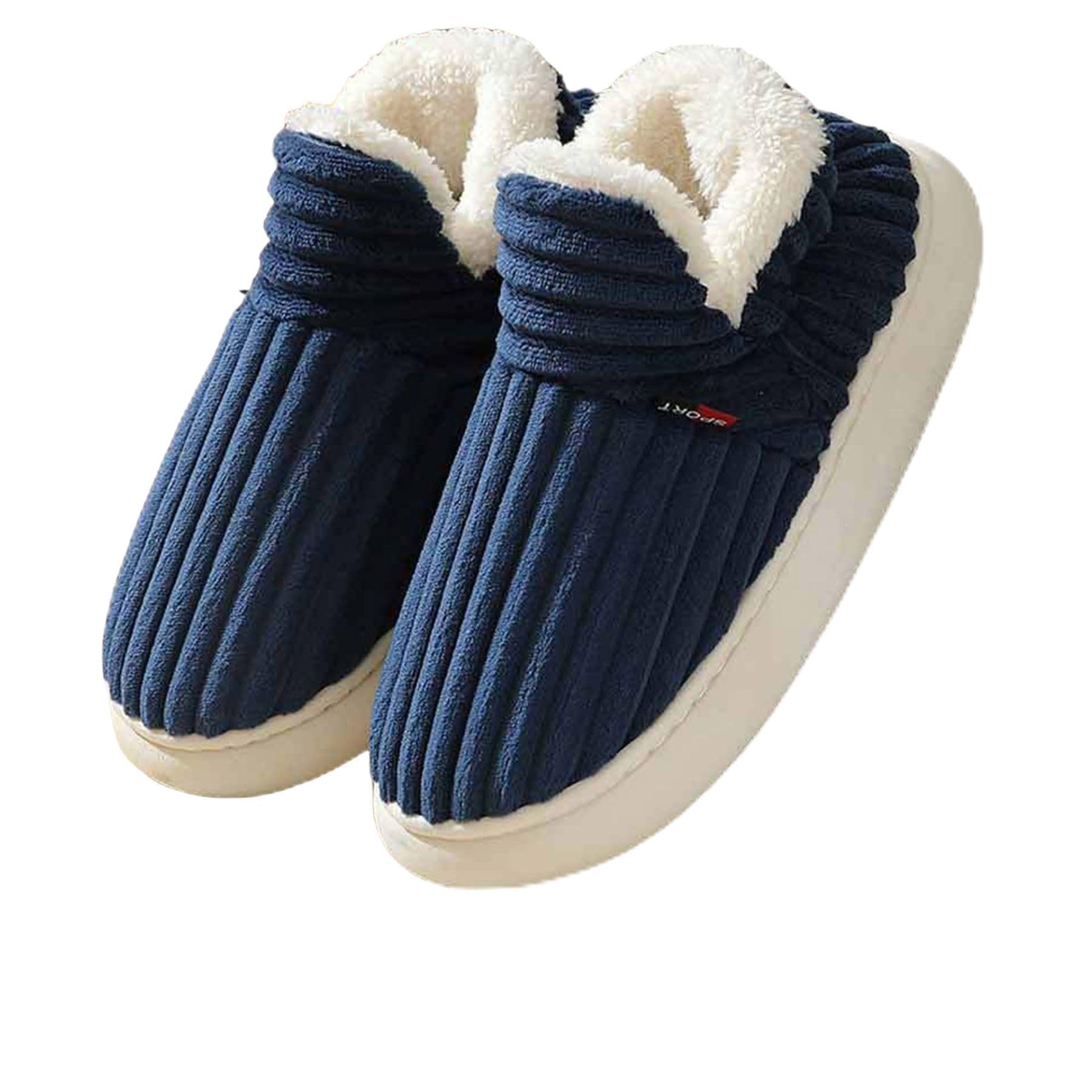 Slipper Boots for Women Men Winter Warm Fluffy Slippers Memory Foam Slip On Cute Bedroom Shoes Fuzzy Slippers