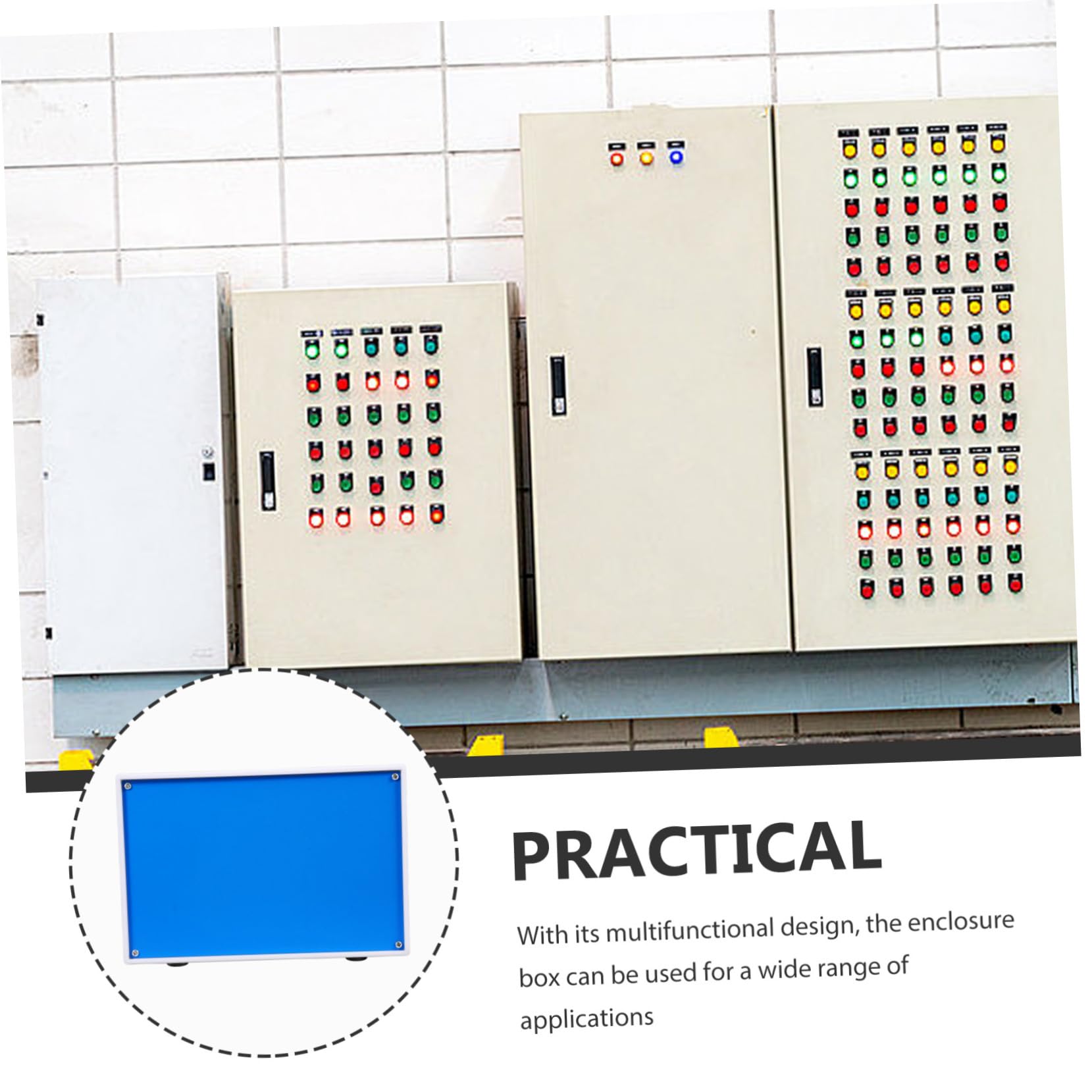 LIFKOME Elektronische Anschlussdose aus Eisen mit Multifunktionalem Design und Einfachem Aufbau Robustes Projektgehäuse für Elektronikgeräte im Innenbereich