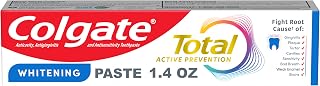 Colgate Total Active Prevention Travel Toothpaste 1.4oz Mint - Whitening, Antibacterial Fluoride for Gum Health & Cavity Prevention