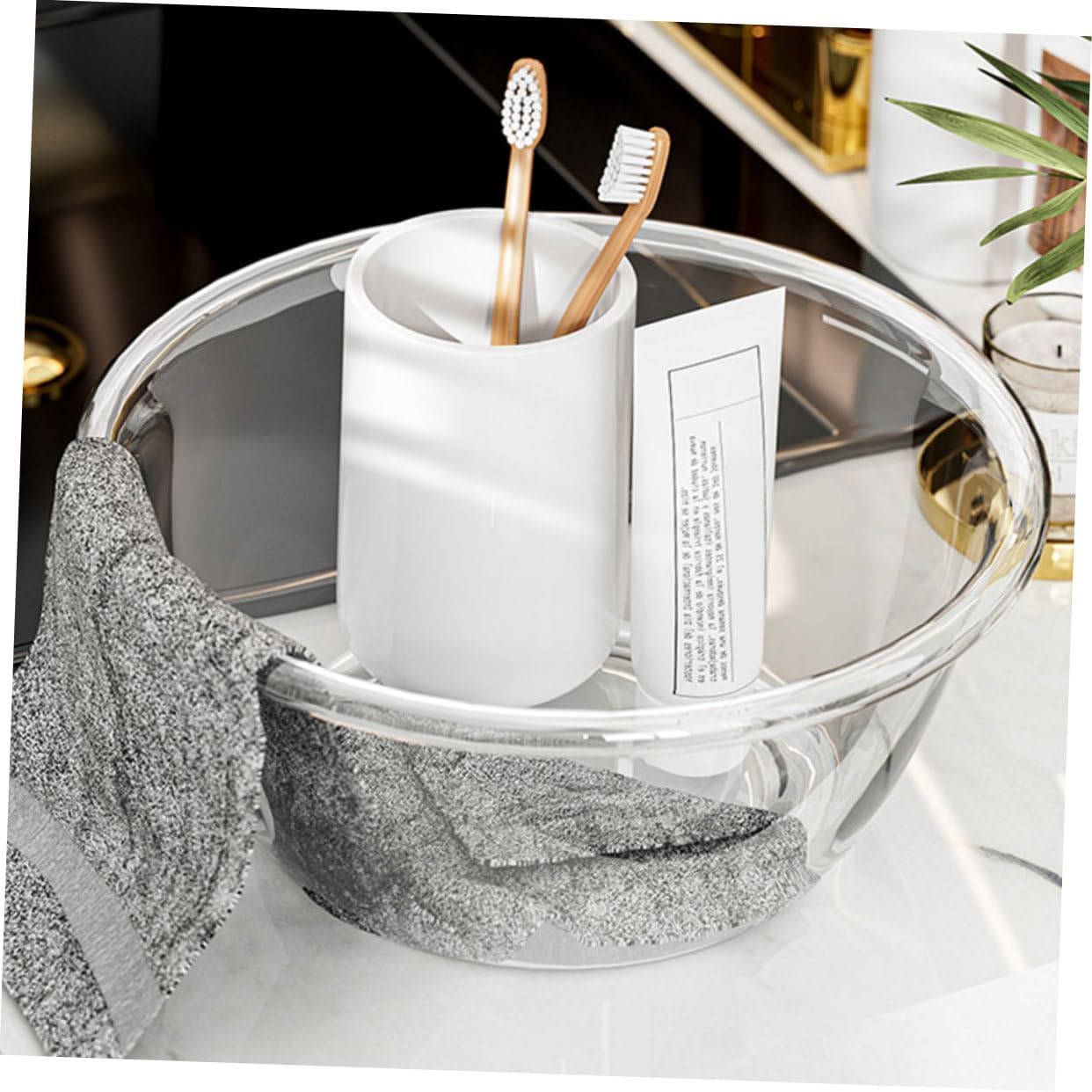 Cabilock Plastic Washer Basin Washbasin for Cleaning Face Wash Laundry Kitchen Bathroom Camping Portable Sink