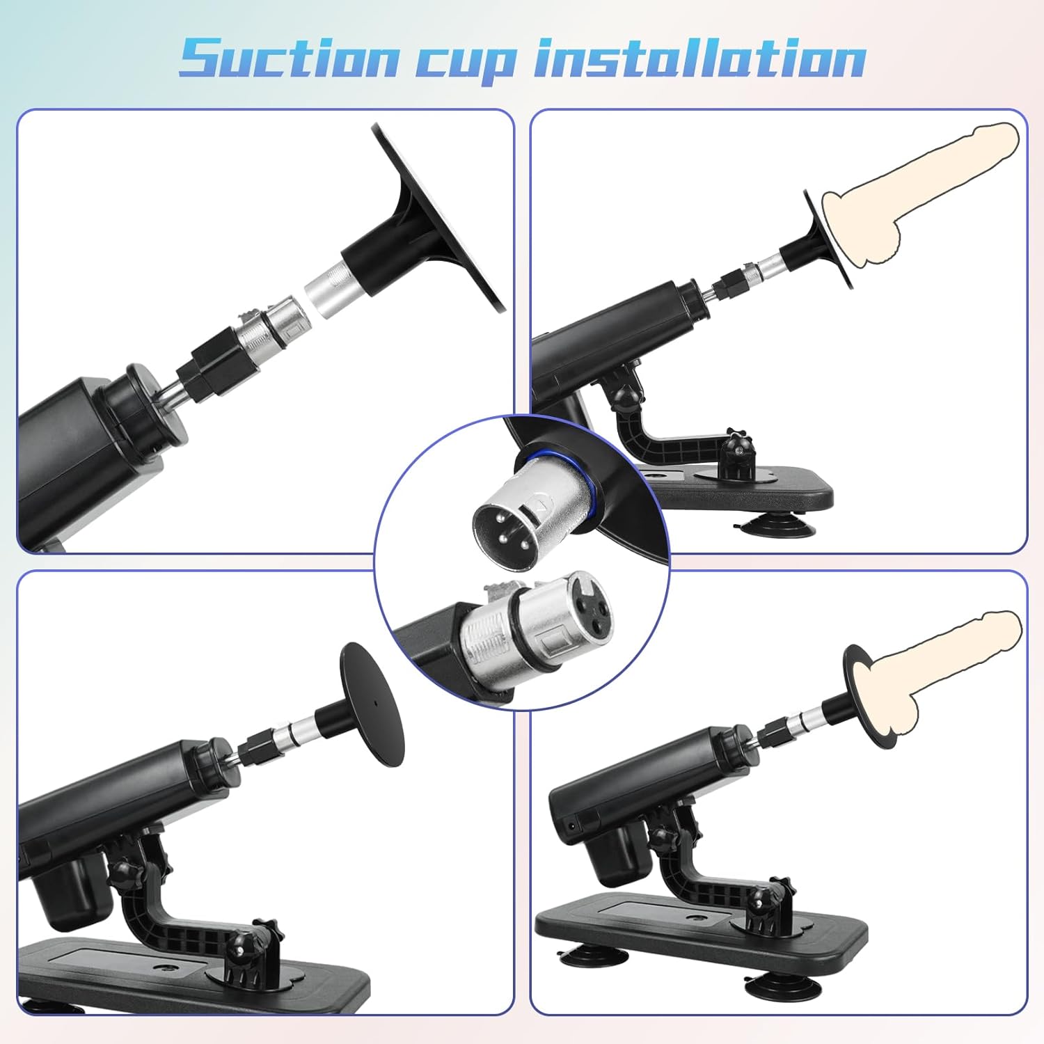 Sex Machine,Automatic Thrusting Dildo Machine with Suction Cup Attachments,Lightweight Love Machine for Women and Men,3XLR Connector Sex Toys for Couple
