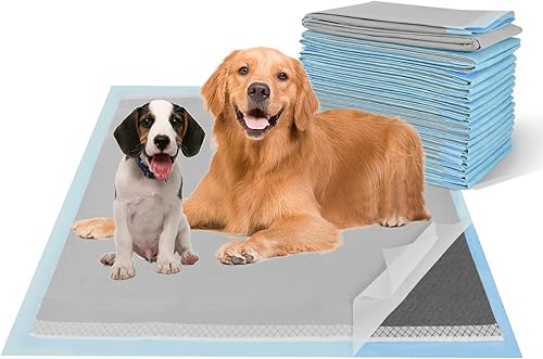 Almohadillas con carbón activado para cachorros 30"x26" (40 unidades), almohadillas de carbón para perros extra grandes, almohadillas para orina de