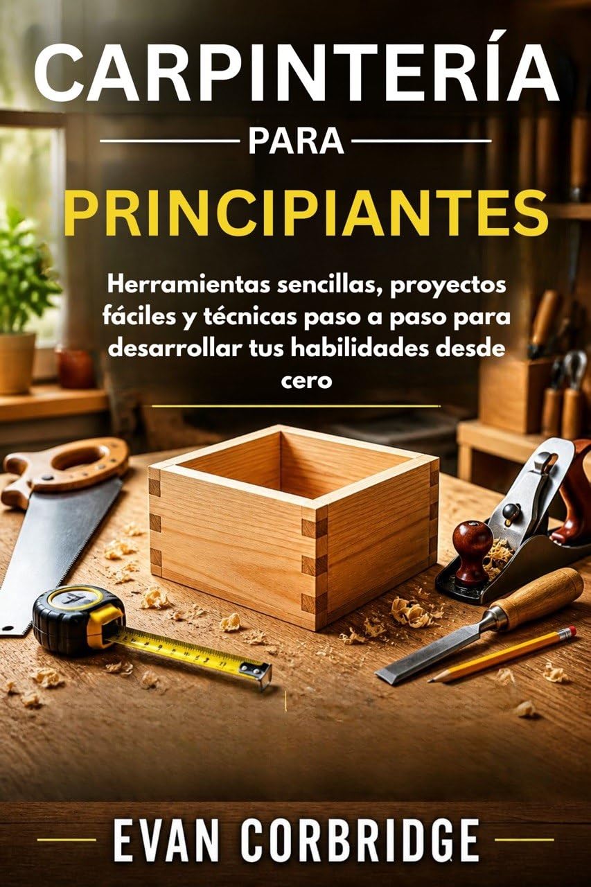 CARPINTERÍA PARA PRINCIPIANTES: Herramientas sencillas, proyectos fáciles y técnicas paso a paso para desarrollar tus habilidades desde cero