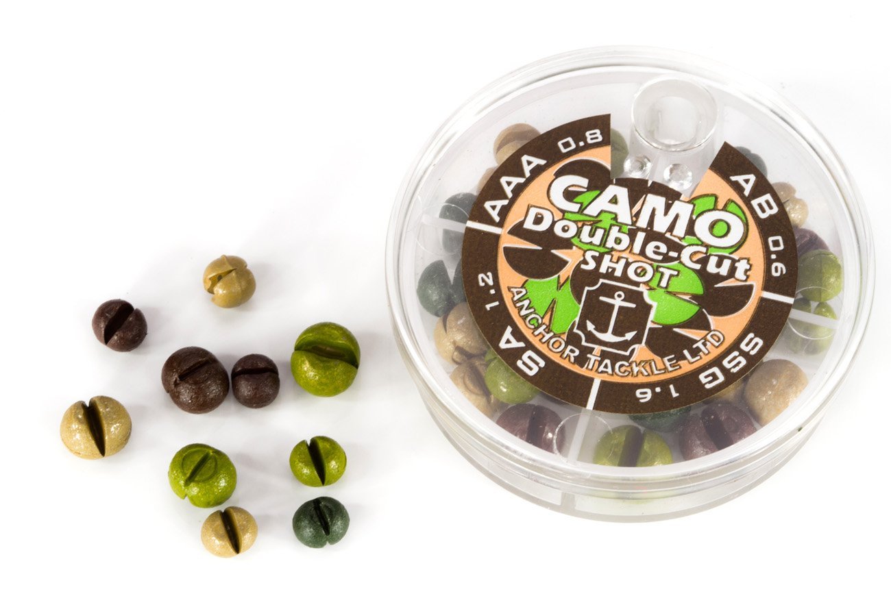 Anchor TackleCamo Double-Cut 4 Division Shot Dispenser - Multi-Colour, Large