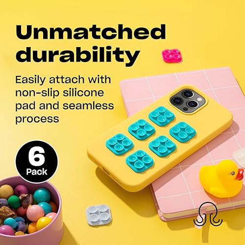 Miniatura 4 de OCTOBUDDY Mini  Funda de silicona con succión para teléfono  Compatible con iPhone y Android, soporte antideslizante para accesorios móviles manos