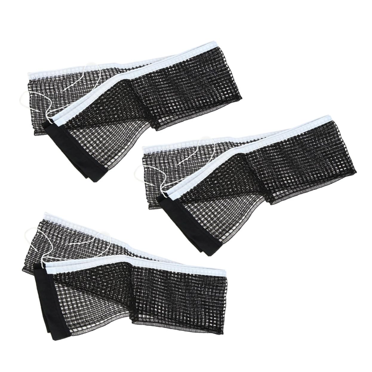 KOMBIUDA Regulation Size Nylon Pong Net 3 Pack Portable Tennis Net for Practice