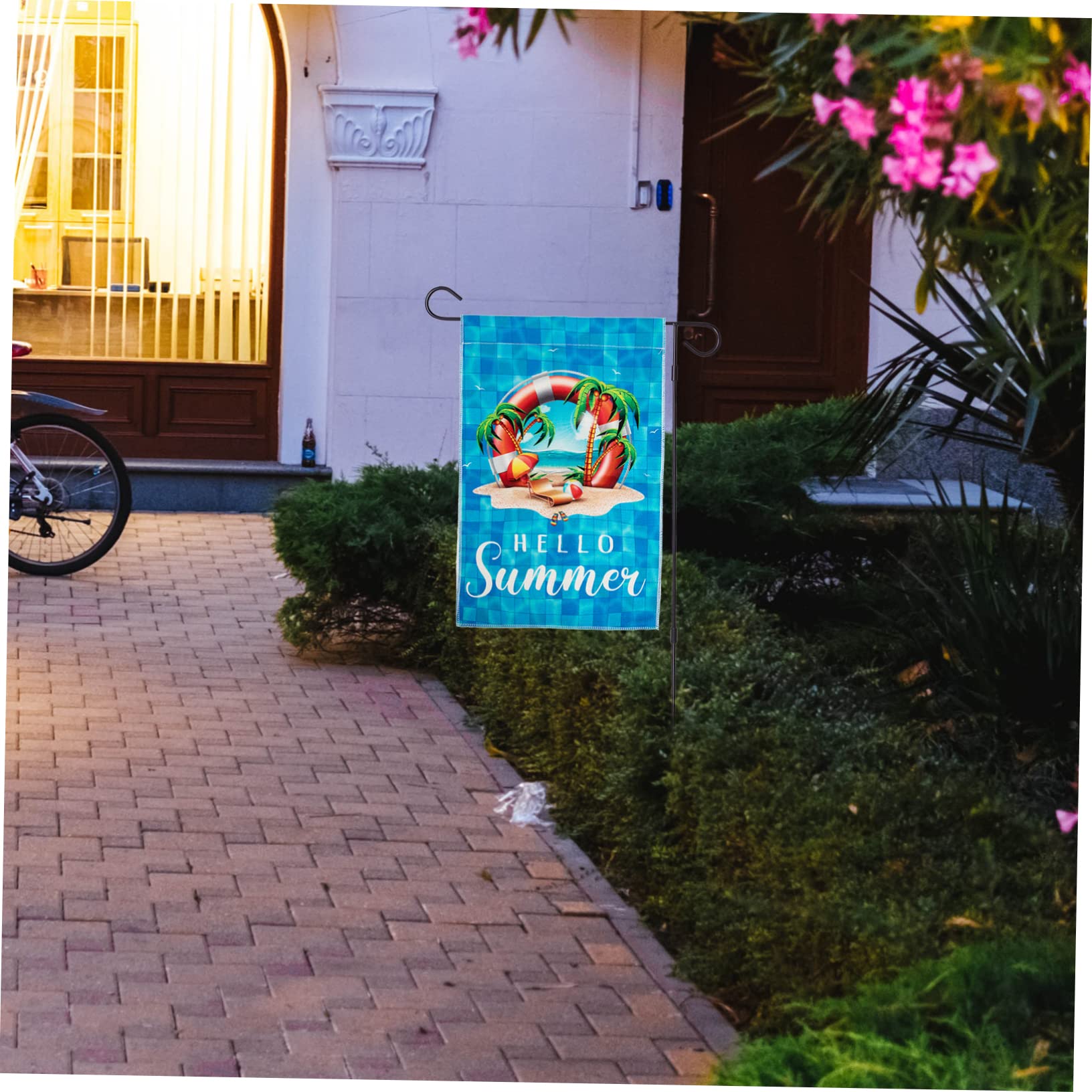 Yardwe 5St Sommerdeko Fahnen terassendeko outdoordeko Gartenflagge Outdoor-Dekoration dekorative Flagge Zeichen im Freien Poolflaggenverzierung Stranddekorationsflagge Polyestertuch