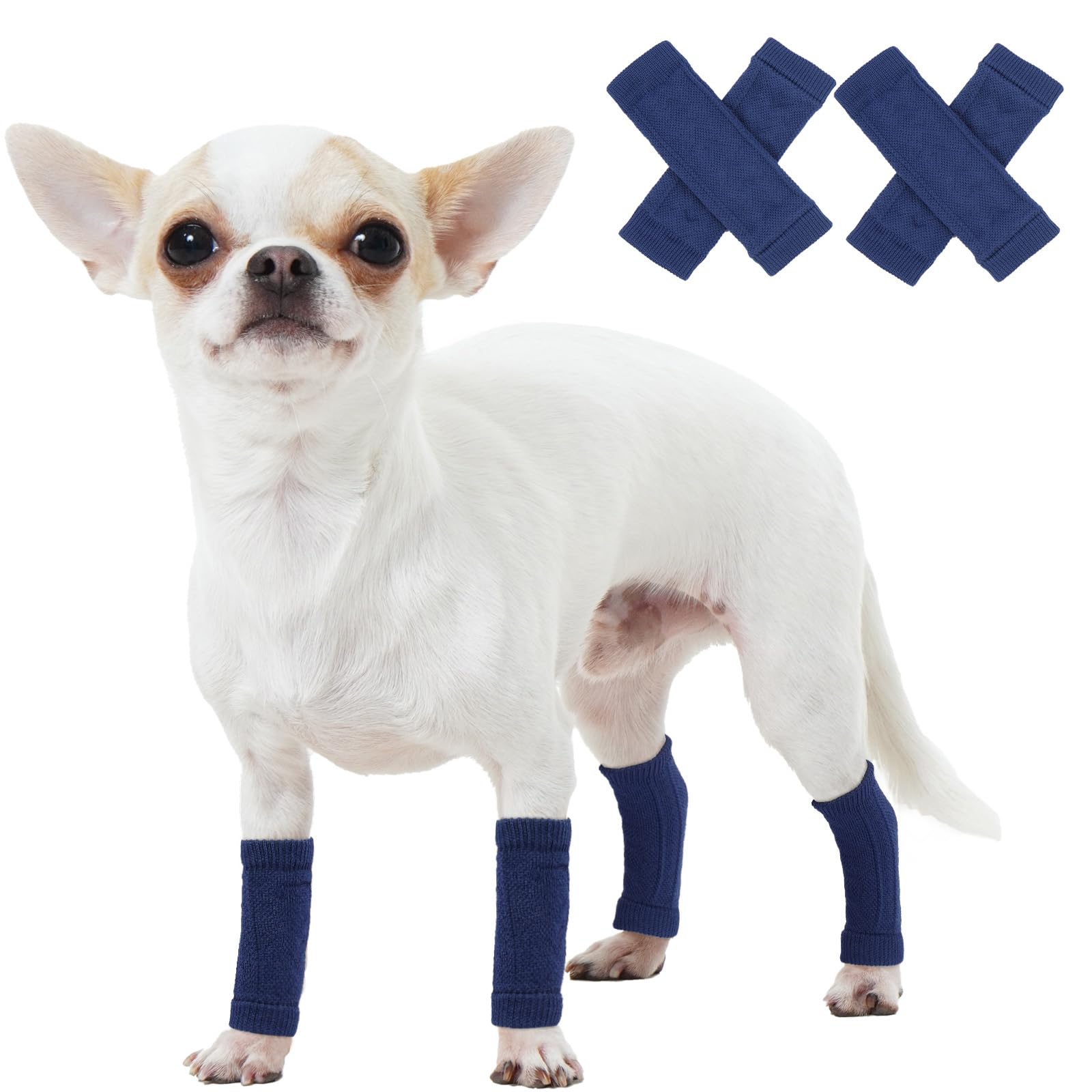 ROZKITCH 4 PCS Cat Leg Sleeve to Help Reducing Licking Scratching Elbow